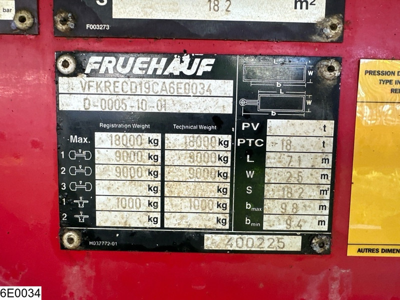 Fruehauf Tautliner - Ponyvás pótkocsi: 5 kép. Fruehauf Tautliner - Ponyvás pótkocsi: 5 kép.
