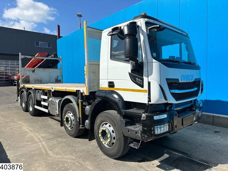 Iveco Stralis 360 8x4, EURO 6, Palfinger, Remote, Steel suspenion - Platós teherautó, Darus autó: 3 kép. Iveco Stralis 360 8x4, EURO 6, Palfinger, Remote, Steel suspenion - Platós teherautó, Darus autó: 3 kép.