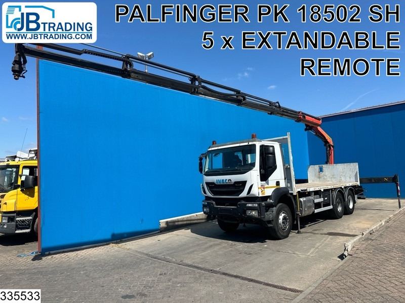 Iveco Trakker 360 6X4, EURO 6, Palfinger, Remote - Platós teherautó, Darus autó: 1 kép. Iveco Trakker 360 6X4, EURO 6, Palfinger, Remote - Platós teherautó, Darus autó: 1 kép.