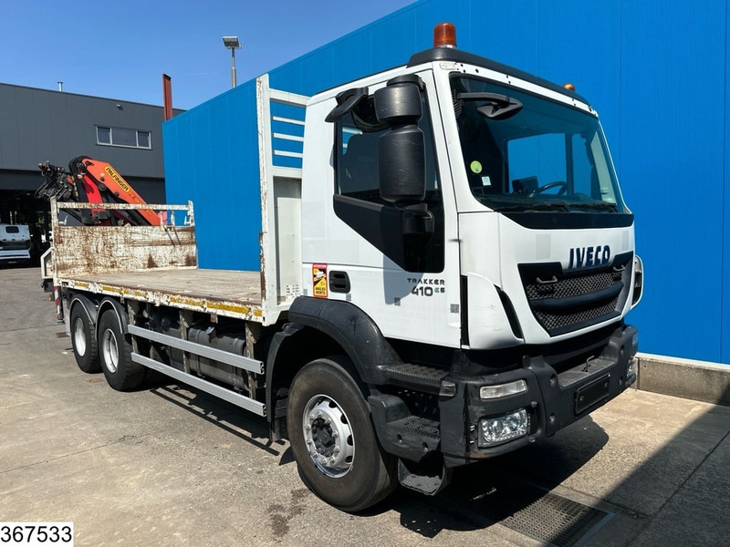 Iveco Trakker 410 6X4, EURO 6, Retarder, Palfinger - Platós teherautó, Darus autó: 3 kép. Iveco Trakker 410 6X4, EURO 6, Retarder, Palfinger - Platós teherautó, Darus autó: 3 kép.