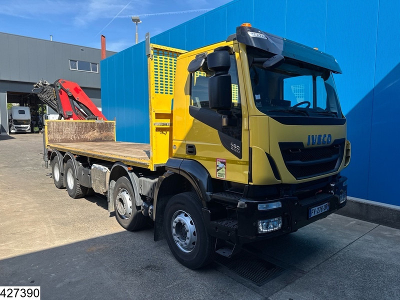 Iveco X-Way 480 8X4, EURO 6D, Retarder, Palfinger - Platós teherautó, Darus autó: 3 kép. Iveco X-Way 480 8X4, EURO 6D, Retarder, Palfinger - Platós teherautó, Darus autó: 3 kép.