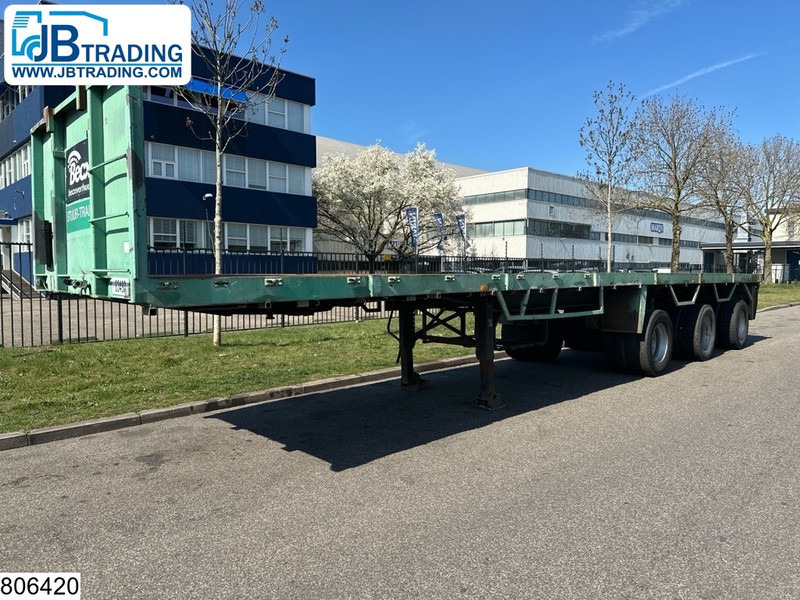Kennis open laadbak 2x steering axle - Platós félpótkocsi: 1 kép. Kennis open laadbak 2x steering axle - Platós félpótkocsi: 1 kép.