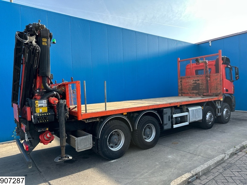 Mercedes-Benz Arocs 3240 8X4, EURO 6, Steel suspension, Palfinger - Platós teherautó, Darus autó: 2 kép. Mercedes-Benz Arocs 3240 8X4, EURO 6, Steel suspension, Palfinger - Platós teherautó, Darus autó: 2 kép.