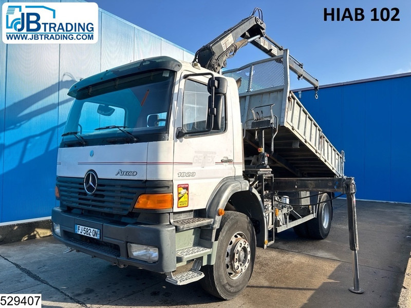 Mercedes-Benz Atego 1828 Manual, Steel Suspension, HIAB - Billenőplatós teherautó, Darus autó: 1 kép. Mercedes-Benz Atego 1828 Manual, Steel Suspension, HIAB - Billenőplatós teherautó, Darus autó: 1 kép.