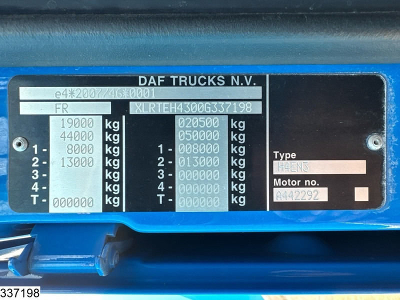 Nyergesvontató DAF XF 480 SSC, EURO 6D, Standairco: 11 kép.