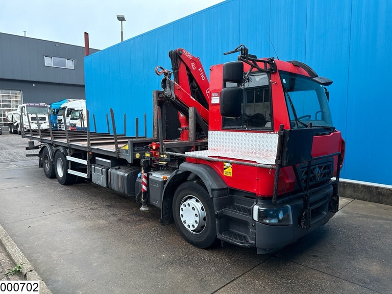 Renault D 26 320 6x2, EURO 6, Fassi, Remote - Platós teherautó, Darus autó: 2 kép. Renault D 26 320 6x2, EURO 6, Fassi, Remote - Platós teherautó, Darus autó: 2 kép.