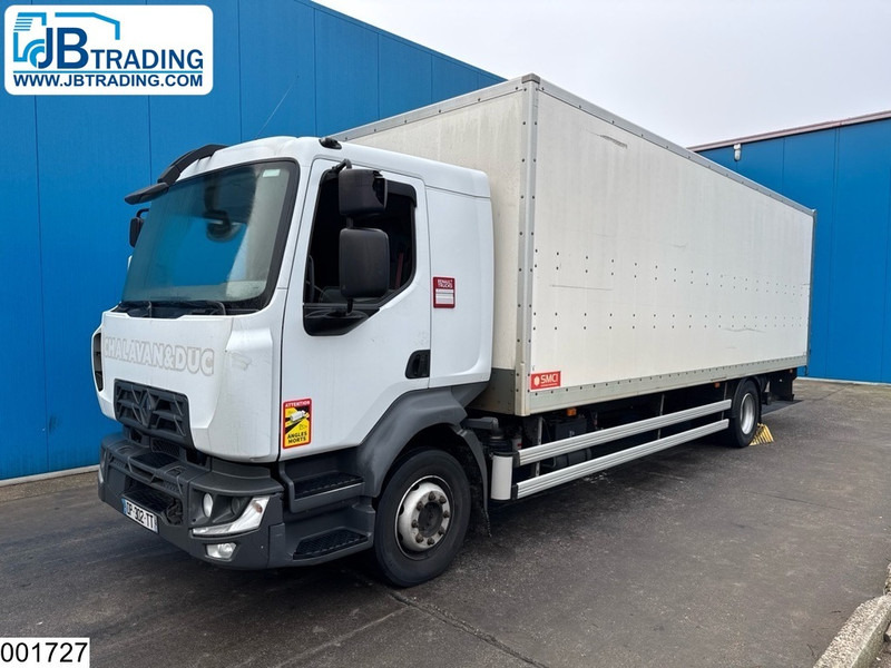 Dobozos felépítményű teherautó Renault D14 240 EURO 6, Palfinger, Motor defect: 1 kép.