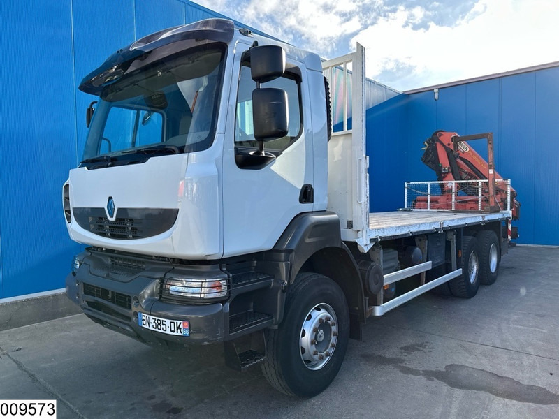 Renault Kerax 380 Dxi 6X4, EURO 6, Retarder, Palfinger, Remote - Platós teherautó, Darus autó: 3 kép. Renault Kerax 380 Dxi 6X4, EURO 6, Retarder, Palfinger, Remote - Platós teherautó, Darus autó: 3 kép.
