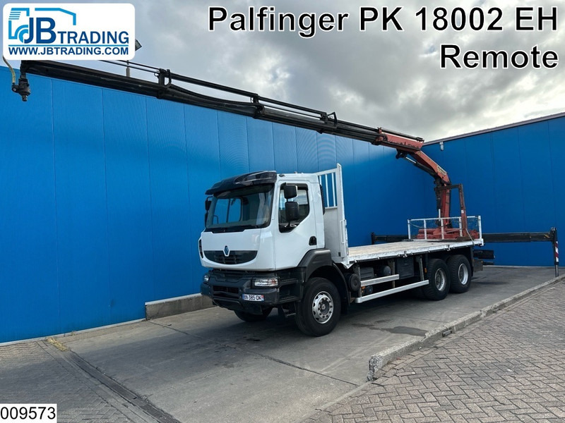 Renault Kerax 380 Dxi 6X4, EURO 6, Retarder, Palfinger, Remote - Platós teherautó, Darus autó: 1 kép. Renault Kerax 380 Dxi 6X4, EURO 6, Retarder, Palfinger, Remote - Platós teherautó, Darus autó: 1 kép.
