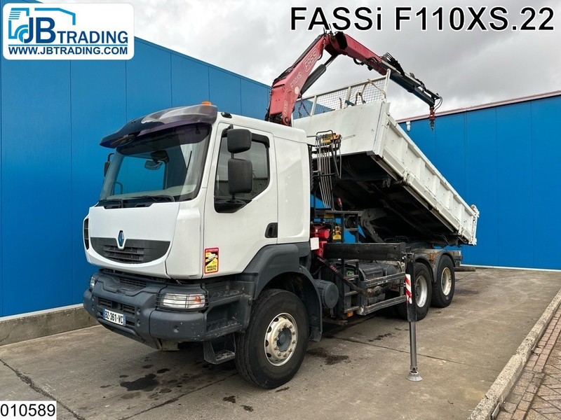 Renault Kerax 430 Dxi 6x4, EURO 5, Leaf spring suspension, Fassi - Billenőplatós teherautó, Darus autó: 1 kép. Renault Kerax 430 Dxi 6x4, EURO 5, Leaf spring suspension, Fassi - Billenőplatós teherautó, Darus autó: 1 kép.