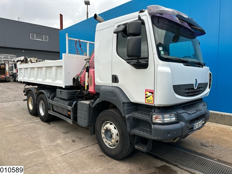 Renault Kerax 430 Dxi 6x4, EURO 5, Leaf spring suspension, Fassi - Billenőplatós teherautó, Darus autó: 3 kép. Renault Kerax 430 Dxi 6x4, EURO 5, Leaf spring suspension, Fassi - Billenőplatós teherautó, Darus autó: 3 kép.