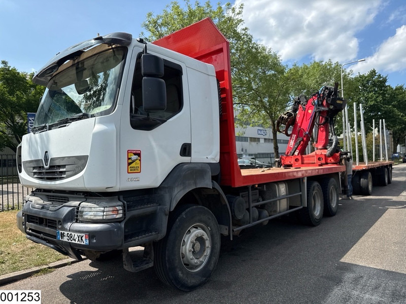 Renault Kerax 450 Dxi 6x4, Manual, Steel, Palfinger, Combi - Rönkszállító teherautó, Darus autó: 2 kép. Renault Kerax 450 Dxi 6x4, Manual, Steel, Palfinger, Combi - Rönkszállító teherautó, Darus autó: 2 kép.