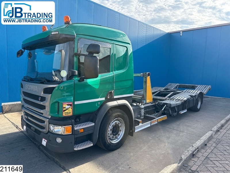 Scania P 450 EURO6, Trucktransport, Retarder, Rolfo - Autószállító teherautó: 1 kép. Scania P 450 EURO6, Trucktransport, Retarder, Rolfo - Autószállító teherautó: 1 kép.