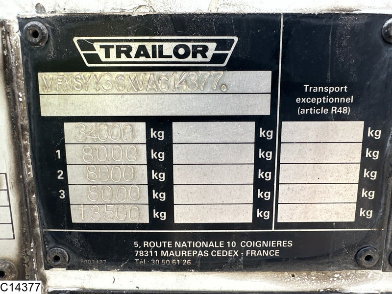 Trailor Fuel 40012 Liter, 9 Compartimenten - Tartályos félpótkocsi: 4 kép. Trailor Fuel 40012 Liter, 9 Compartimenten - Tartályos félpótkocsi: 4 kép.