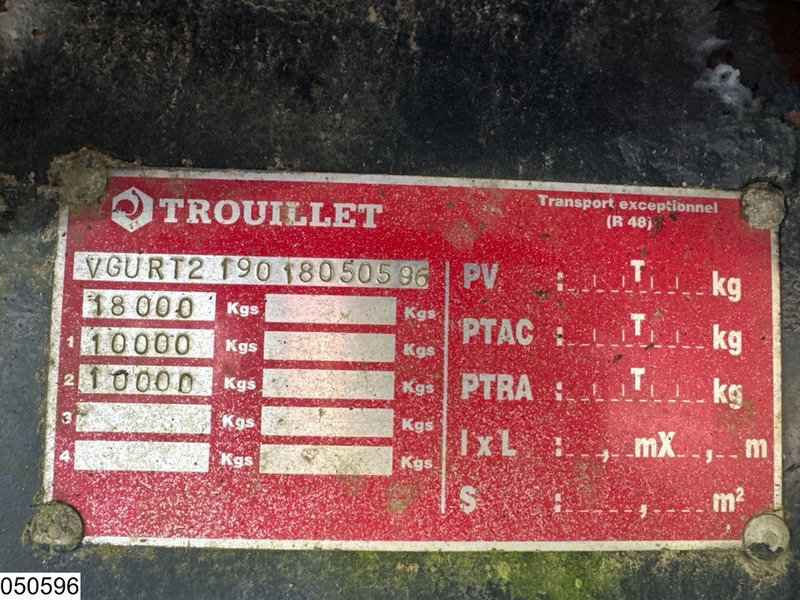 Trouillet Autonoom - Platós pótkocsi: 4 kép. Trouillet Autonoom - Platós pótkocsi: 4 kép.