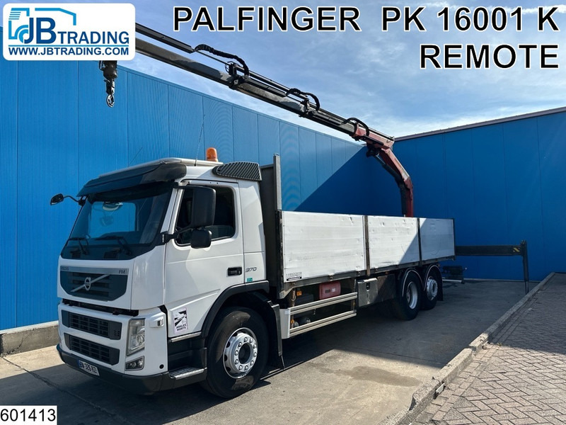 Volvo FM 370 6X2, EURO 5, Palfinger, Remote - Platós teherautó, Darus autó: 1 kép. Volvo FM 370 6X2, EURO 5, Palfinger, Remote - Platós teherautó, Darus autó: 1 kép.