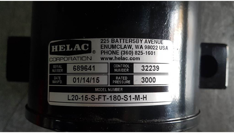 Új Hidraulika Helac L20-15-S-FT-180-S1-M-H-Rotary actuator/Drehantrieb: 6 kép.