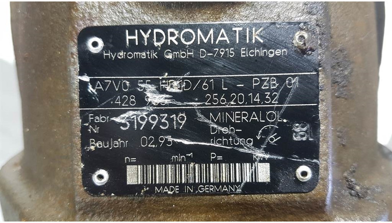 Hydromatik A7VO55HD1D/61L - Load sensing pump - Hidraulika: 4 kép. Hydromatik A7VO55HD1D/61L - Load sensing pump - Hidraulika: 4 kép.