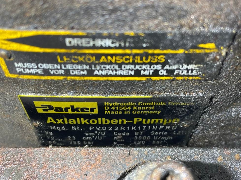 Parker PV023R1K1T1NFRD - Load sensing pump - Hidraulika - Építőipari gépek: 4 kép. Parker PV023R1K1T1NFRD - Load sensing pump - Hidraulika - Építőipari gépek: 4 kép.