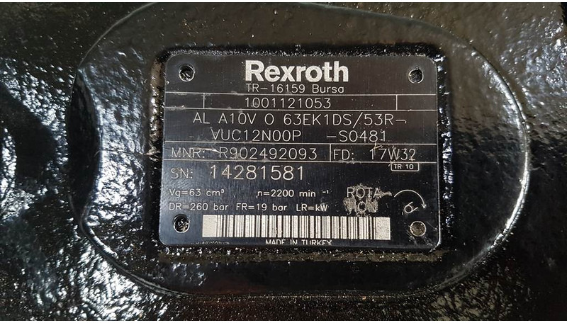 Rexroth A10VO63EK1DS/53R - Hidraulika: 3 kép. Rexroth A10VO63EK1DS/53R - Hidraulika: 3 kép.