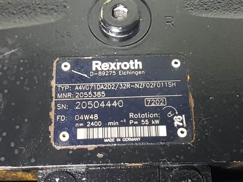 Rexroth A4VG71DA2D2/32R-R902055385-Drive pump/Fahrpumpe - Hidraulika - Építőipari gépek: 4 kép. Rexroth A4VG71DA2D2/32R-R902055385-Drive pump/Fahrpumpe - Hidraulika - Építőipari gépek: 4 kép.