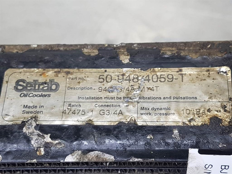 Setrab 50-948/4059-T - Oil cooler/Ölkühler/Oliekoe - Hidraulika - Építőipari gépek: 4 kép. Setrab 50-948/4059-T - Oil cooler/Ölkühler/Oliekoe - Hidraulika - Építőipari gépek: 4 kép.