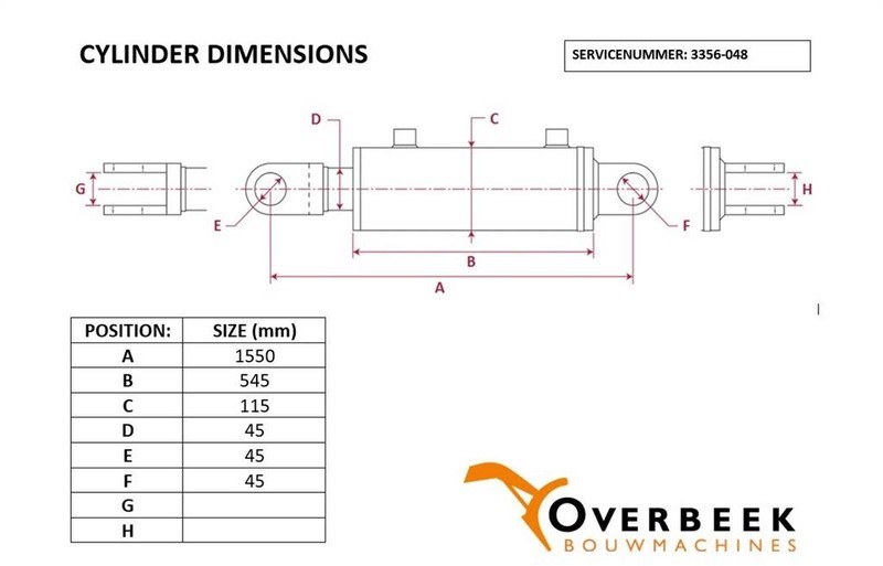 - Tilt cylinder/Kippzylinder/Nijgcilinder - Hidraulika: 4 kép. - Tilt cylinder/Kippzylinder/Nijgcilinder - Hidraulika: 4 kép.