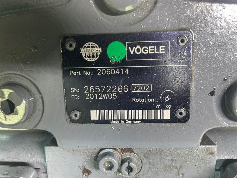 Vögele 2060414-A10VG45-Drive pump/Fahrpumpe/Rijmotor - Hidraulika: 5 kép. Vögele 2060414-A10VG45-Drive pump/Fahrpumpe/Rijmotor - Hidraulika: 5 kép.