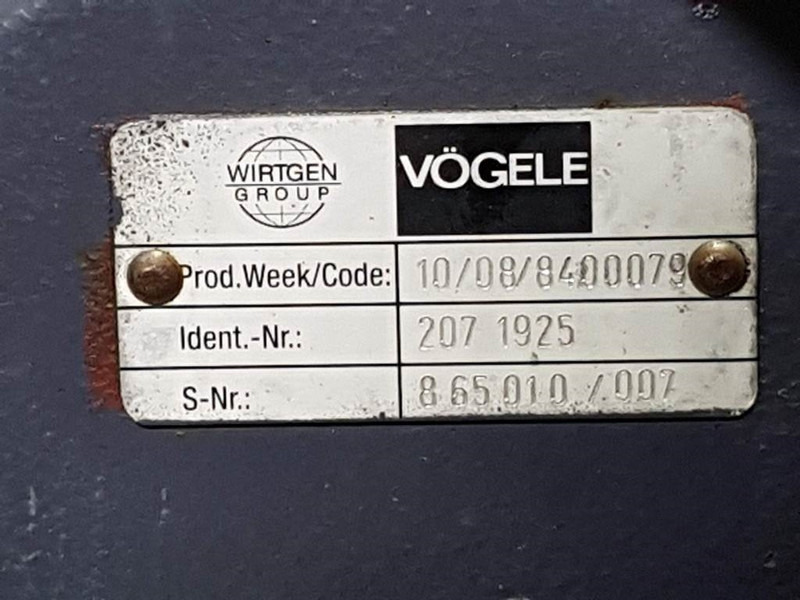 Vögele 2071925 - Transmission/Getriebe/Transmissiebak - Sebességváltó és alkatrészek - Építőipari gépek: 4 kép. Vögele 2071925 - Transmission/Getriebe/Transmissiebak - Sebességváltó és alkatrészek - Építőipari gépek: 4 kép.