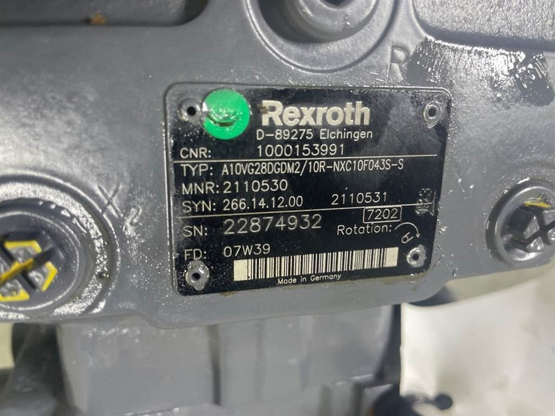 WACKER NEUSON 1000153991-Rexroth A10VG28DGDM2/10R-Drive pump - Hidraulika - Építőipari gépek: 4 kép. WACKER NEUSON 1000153991-Rexroth A10VG28DGDM2/10R-Drive pump - Hidraulika - Építőipari gépek: 4 kép.