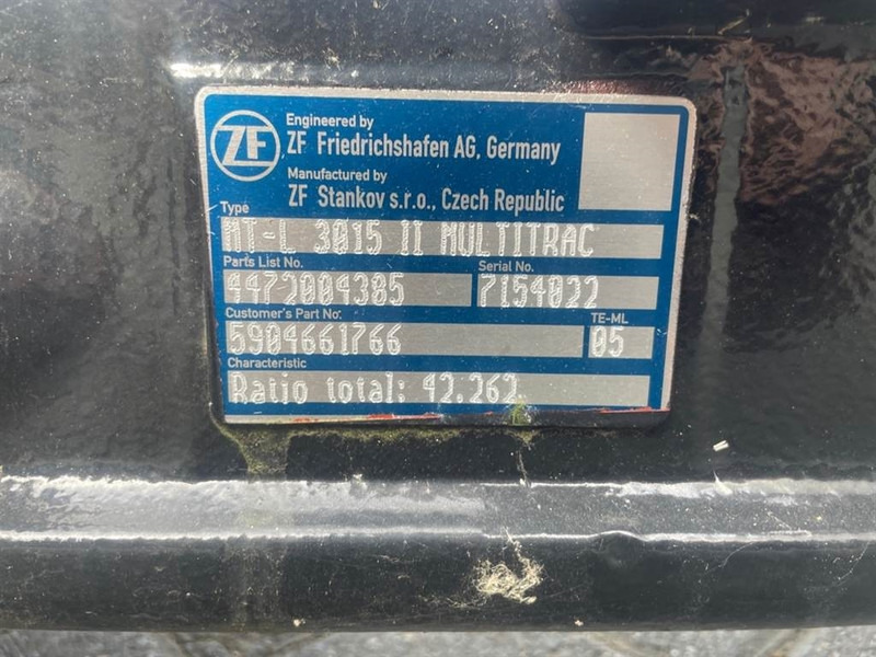 Yanmar V7-5904661766-ZF MT-L3015II-Axle/Achse/As - Tengely és alkatrészek - Építőipari gépek: 5 kép. Yanmar V7-5904661766-ZF MT-L3015II-Axle/Achse/As - Tengely és alkatrészek - Építőipari gépek: 5 kép.