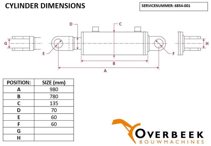 Hidraulika - Építőipari gépek Zeppelin ZL110 - Lifting cylinder/Hubzylinder/Hefcilinder: 6 kép.