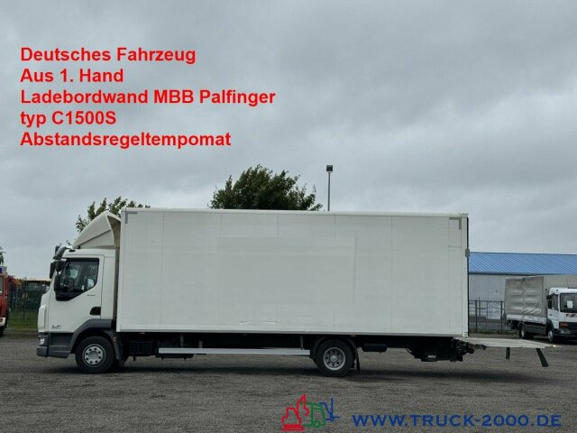DAF LF 250 MBB Palfinger LBW 1.500 Kg ACC Tempomat - Dobozos felépítményű teherautó: 1 kép. DAF LF 250 MBB Palfinger LBW 1.500 Kg ACC Tempomat - Dobozos felépítményű teherautó: 1 kép.