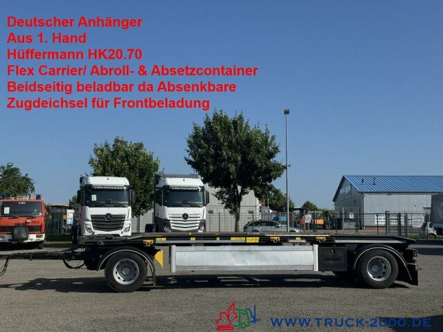 Hüffermann HK20.70 Flex/Kombi Carrier/ Abroll Absetzcont. - Multiliftes/ Konténerszállító pótkocsi: 1 kép. Hüffermann HK20.70 Flex/Kombi Carrier/ Abroll Absetzcont. - Multiliftes/ Konténerszállító pótkocsi: 1 kép.