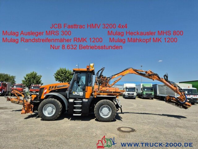 JCB Fastrac inklusive 4x4 Mulag Front + Heck Mäher - Traktor: 1 kép. JCB Fastrac inklusive 4x4 Mulag Front + Heck Mäher - Traktor: 1 kép.