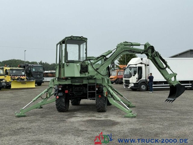 Unimog U427/10 Schaeff Mobilbagger AT 16 NUR 175 TKM - Kisteherautó: 5 kép. Unimog U427/10 Schaeff Mobilbagger AT 16 NUR 175 TKM - Kisteherautó: 5 kép.
