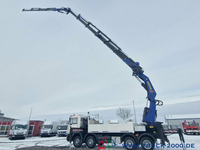 MAN 32.364 8x4 PK75000 Jib Winde Höhe 28m 16t./2.50m - Platós teherautó, Darus autó: 2 kép. MAN 32.364 8x4 PK75000 Jib Winde Höhe 28m 16t./2.50m - Platós teherautó, Darus autó: 2 kép.