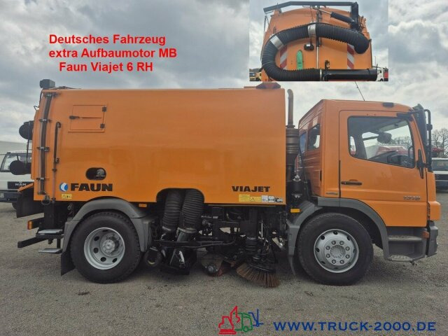 Mercedes-Benz 1518 Faun Viajet 6RH sep.Aufbaumotor Hecksauger - Utcaseprő gép: 1 kép. Mercedes-Benz 1518 Faun Viajet 6RH sep.Aufbaumotor Hecksauger - Utcaseprő gép: 1 kép.