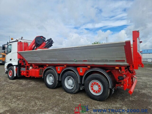 Mercedes-Benz Arocs 3251 8x4 Hiab 302 EP-5 28M/T 19mHakenhöhe - Billenőplatós teherautó, Darus autó: 5 kép. Mercedes-Benz Arocs 3251 8x4 Hiab 302 EP-5 28M/T 19mHakenhöhe - Billenőplatós teherautó, Darus autó: 5 kép.