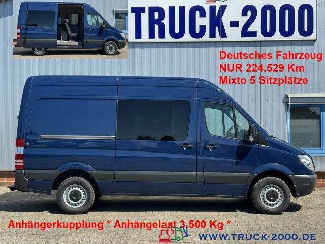 Mercedes-Benz Sprinter 316 Mixto 5 Sitzer Klima + AHK 3.500 Kg - Furgon: 1 kép. Mercedes-Benz Sprinter 316 Mixto 5 Sitzer Klima + AHK 3.500 Kg - Furgon: 1 kép.