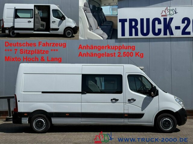 Opel Movano F3500 Mixto 7 Sitzer Hoch & Lang + AHK - Furgon: 1 kép. Opel Movano F3500 Mixto 7 Sitzer Hoch & Lang + AHK - Furgon: 1 kép.