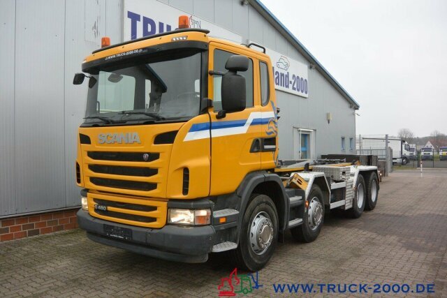 Horgos rakodó teherautó Scania G 480 8x4 24 T Retarder Deutscher LKW: 9 kép.
