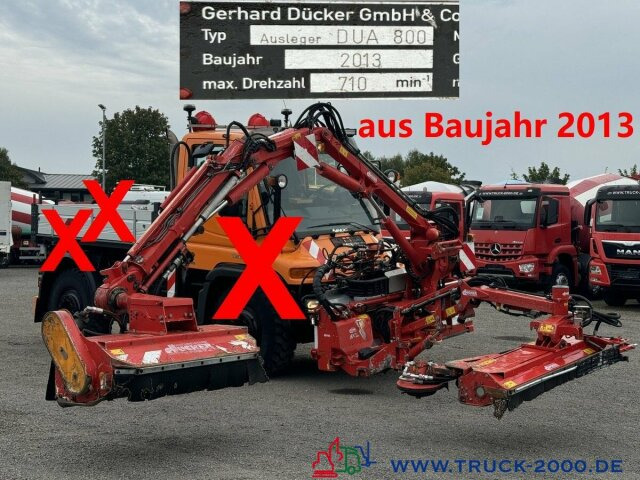 Unimog Dücker Mähkombi RSM Mäher Ausleger DUA800 - Teherautó: 1 kép. Unimog Dücker Mähkombi RSM Mäher Ausleger DUA800 - Teherautó: 1 kép.