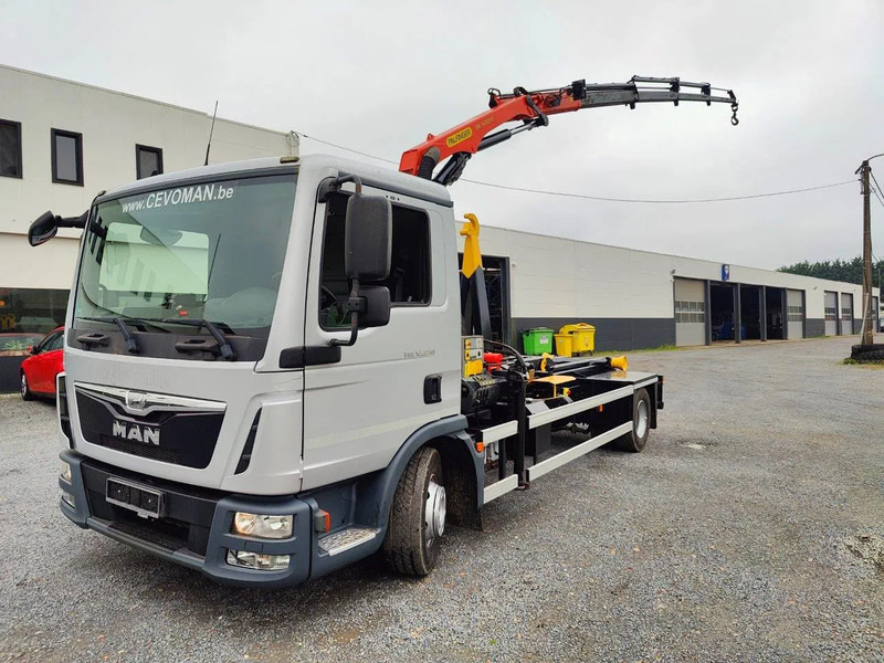 MAN TGL 12.250 Container + Palfinger PK5001 Remote - Horgos rakodó teherautó, Darus autó: 1 kép. MAN TGL 12.250 Container + Palfinger PK5001 Remote - Horgos rakodó teherautó, Darus autó: 1 kép.