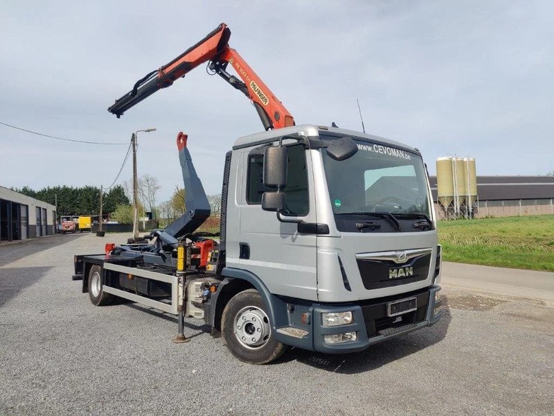 MAN TGL 12.250 Containersysteem met kraan Palfinger PK9001 + Remote - Horgos rakodó teherautó, Darus autó: 2 kép. MAN TGL 12.250 Containersysteem met kraan Palfinger PK9001 + Remote - Horgos rakodó teherautó, Darus autó: 2 kép.