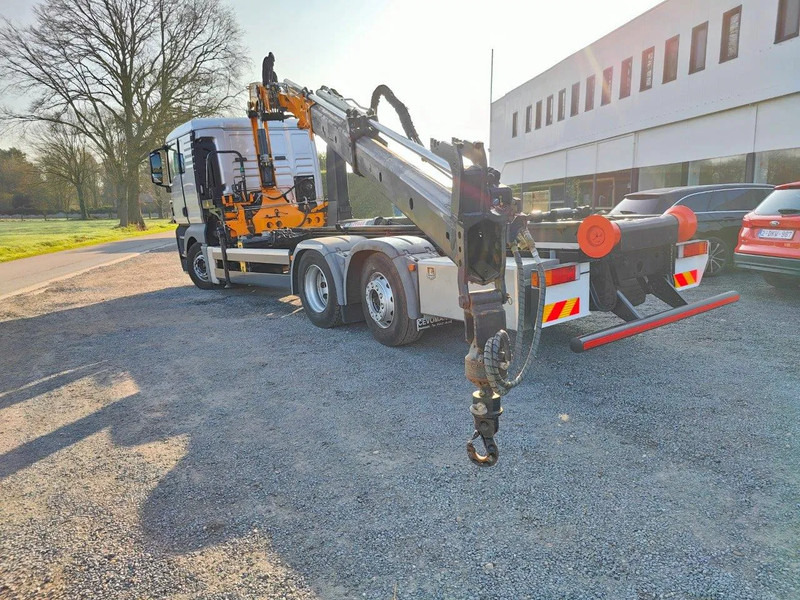 MAN TGX 26.400 6x2 Euro5 Container LEEBUR + Crane Effer 145 - Horgos rakodó teherautó, Darus autó: 5 kép. MAN TGX 26.400 6x2 Euro5 Container LEEBUR + Crane Effer 145 - Horgos rakodó teherautó, Darus autó: 5 kép.