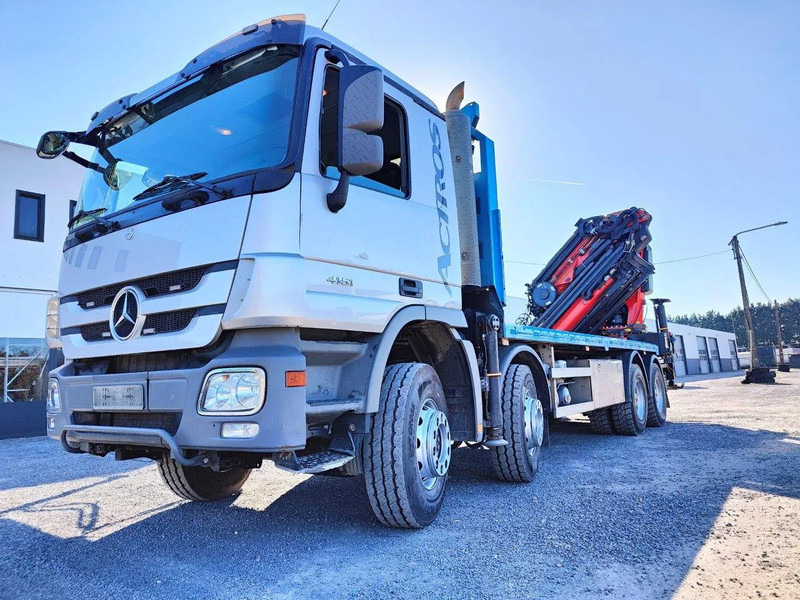 Mercedes-Benz Actros 4151 V8 8x4 Palfinger PK78002 - Platós teherautó, Darus autó: 1 kép. Mercedes-Benz Actros 4151 V8 8x4 Palfinger PK78002 - Platós teherautó, Darus autó: 1 kép.