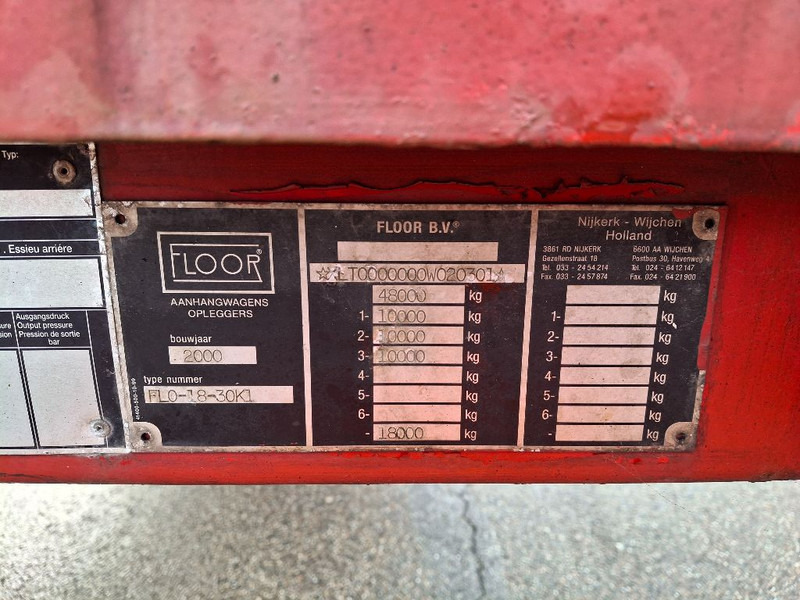 Floor FLO-18-30K1 - Platós félpótkocsi: 2 kép. Floor FLO-18-30K1 - Platós félpótkocsi: 2 kép.