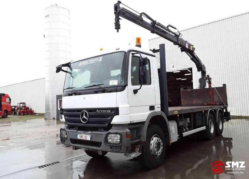 Mercedes-Benz Actros 2632 Hiab 144 bs2+remote - Platós teherautó, Darus autó: 3 kép. Mercedes-Benz Actros 2632 Hiab 144 bs2+remote - Platós teherautó, Darus autó: 3 kép.