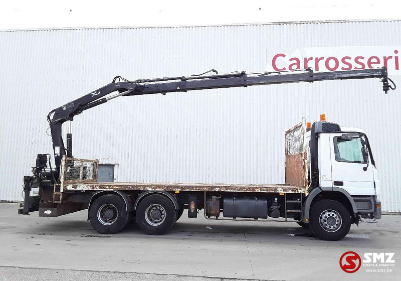 Mercedes-Benz Actros 2632 Hiab 166B- 3est+remote - Platós teherautó, Darus autó: 4 kép. Mercedes-Benz Actros 2632 Hiab 166B- 3est+remote - Platós teherautó, Darus autó: 4 kép.